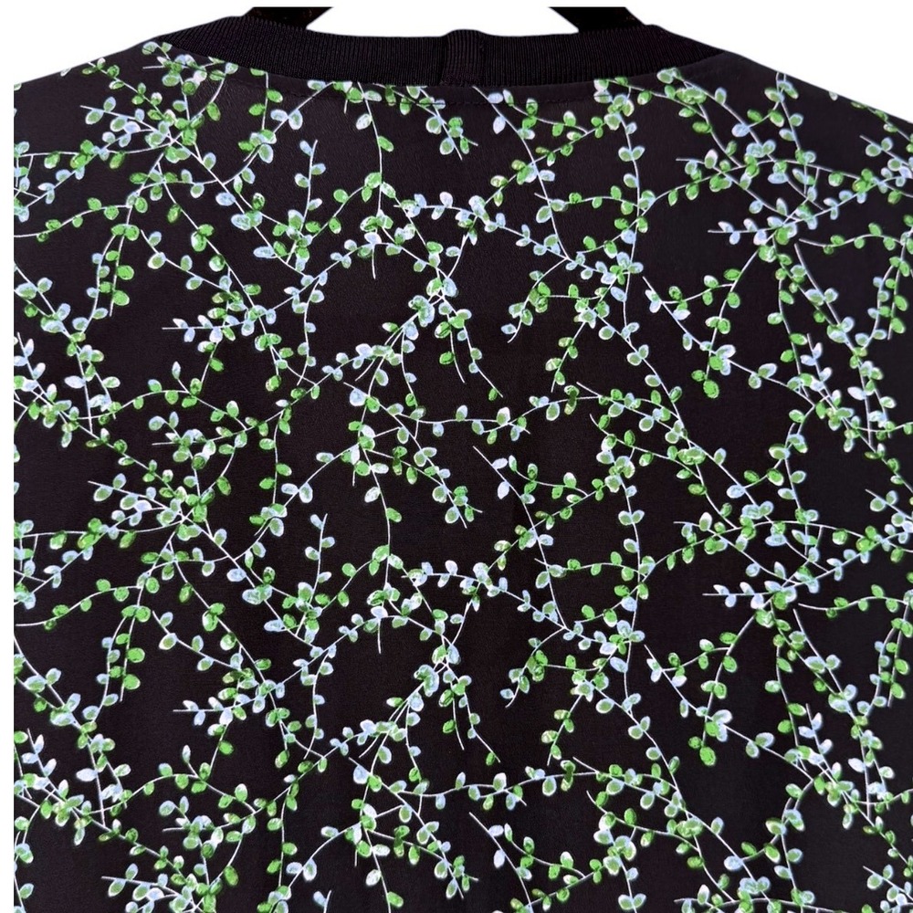 Lauren Ralph Lauren Womens Long Sleeve Floral Drawstring Waist Dress Navy Sz 10 - Picture 5 of 13
